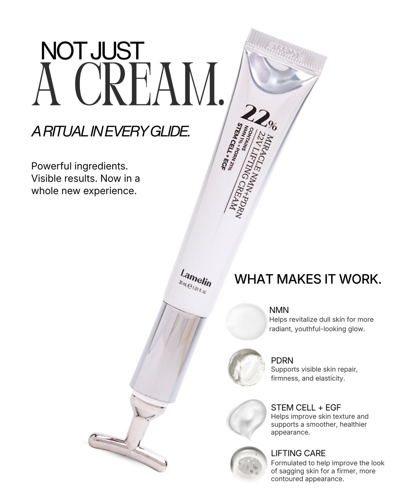 LAMELIN 22% Miracle NMN+PDRN 22V Lifting Cream