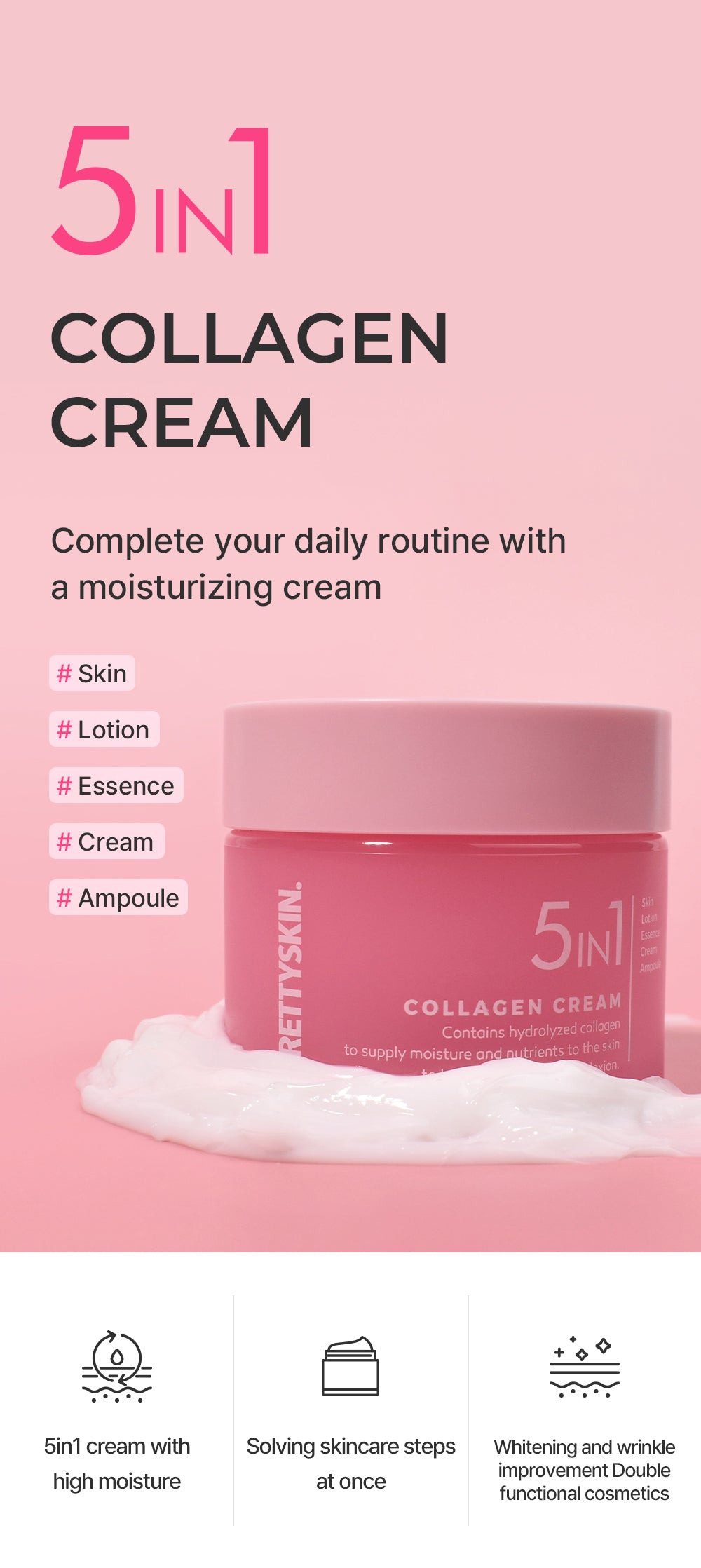 PRETTYSKIN 5IN1 COLLAGEN CREAM