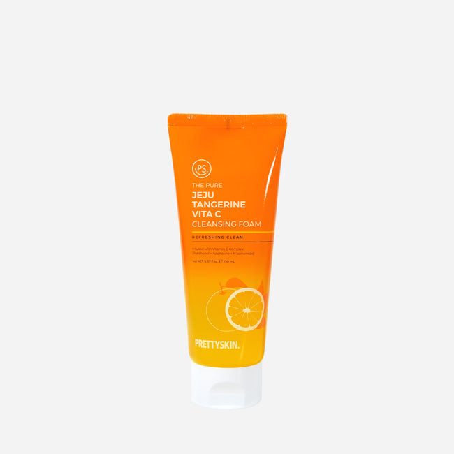 THE PURE JEJU Tangerine Vita C Cleansing Foam