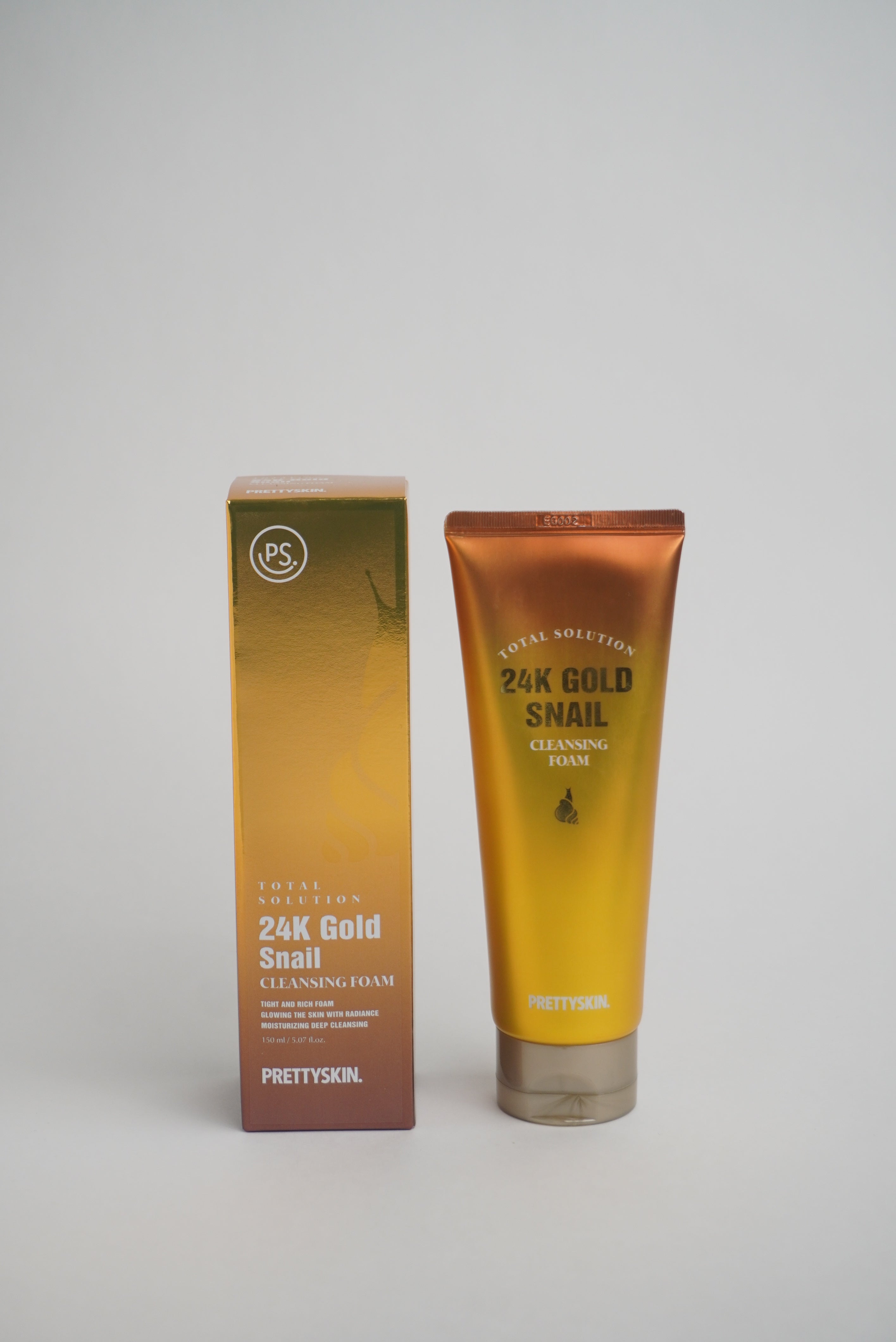 PRETTYSKIN Total Solution 24K Gold Snail Cleansing Foam