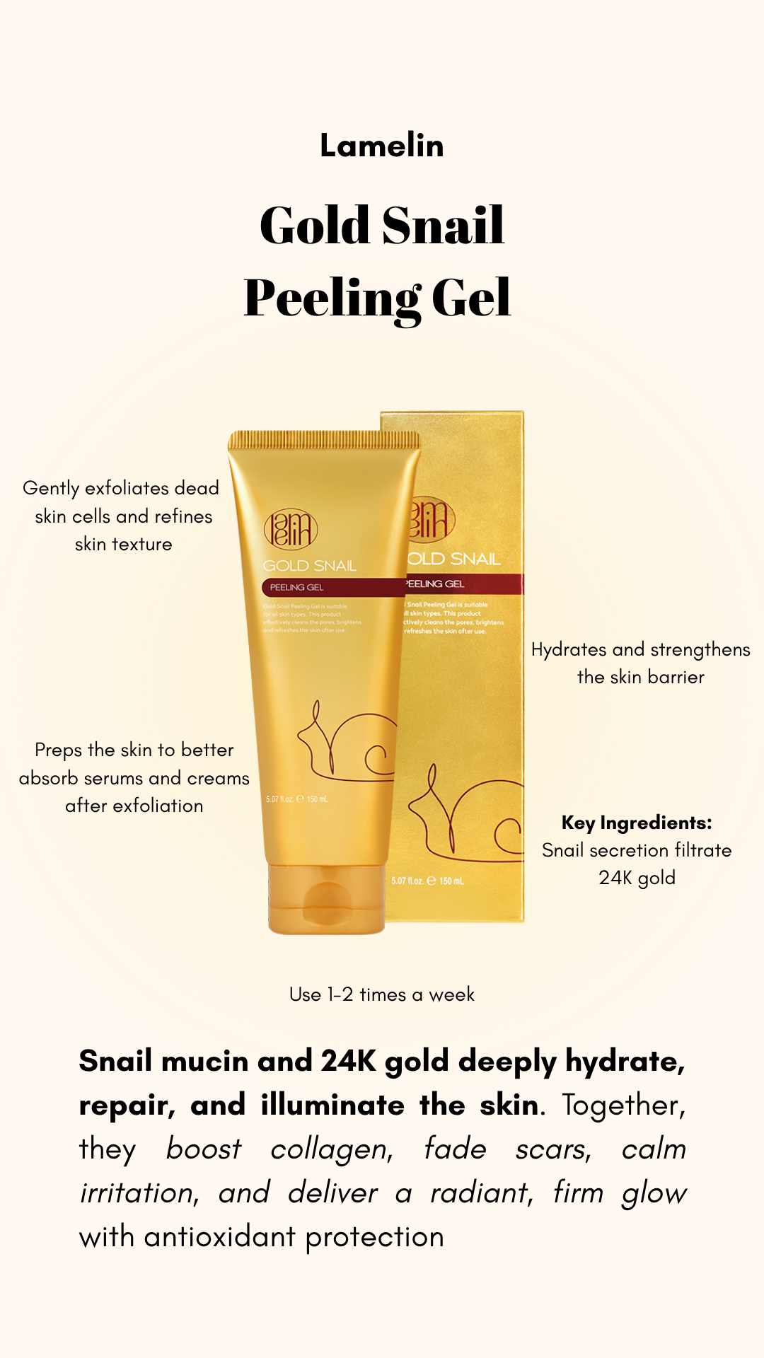Gold Snail Peeling Gel