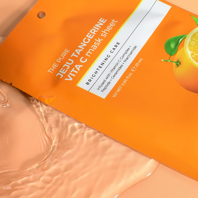 THE PURE JEJU Tangerine Vita C Mask Sheet